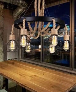 Vintage Rope Edison Modern Lamp Pendant lights