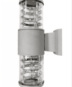 Flat Top double E27 Wall Lamp (Grey)