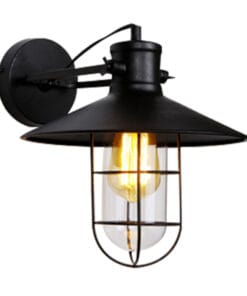 Eagle Lighting Wall Fitting 1lt E27 Jar Cage Aged Black