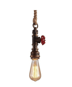 Modern Vintage rope -Lamp-Pedant