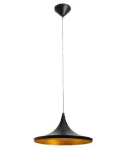 Black & Gold Hat Pendant Light