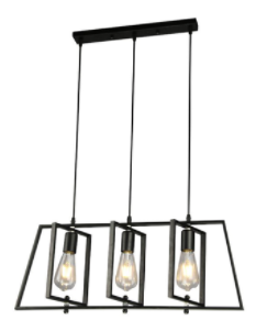 Vintage Metal Pendant Lights 3 Arm