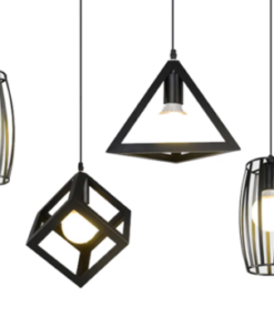 Creative Geometry Style Iron E27 Pendant Light