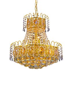 Chandelier -9 bulbs GOLD