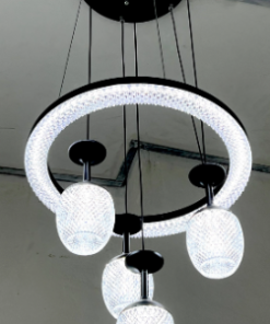 Pendant Lamp black and crystal