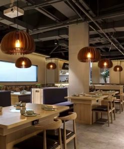 Natural Wood Pendant Lighting Lamp Shade