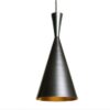Black & Gold Tube Pendant Light