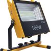 100W LED Work Light Portable Floodlight IP65 Waterproof for Working Job Site Lights