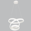 PENDANT LED 68W 3 RINGS ACRYLIC WHTE
