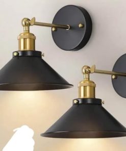 Black and Gold Wall Lamp