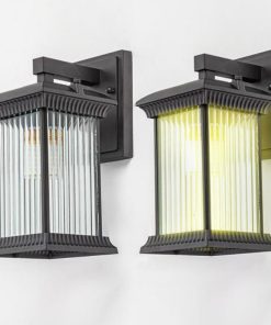 Black Rectangular wall lamp